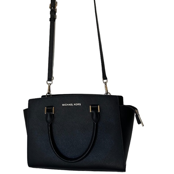 MICHAEL KORS Selma Medium Saffiano Leather Cossbody Bag EXCELLENT CONDITION - Picture 2 of 15
